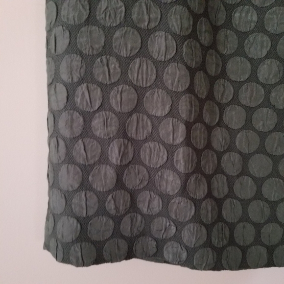 MAEVE Pencil Skirt in Forest Green Jacquard Weave with Satin Polka dots Size 4 - Picture 2 of 8
